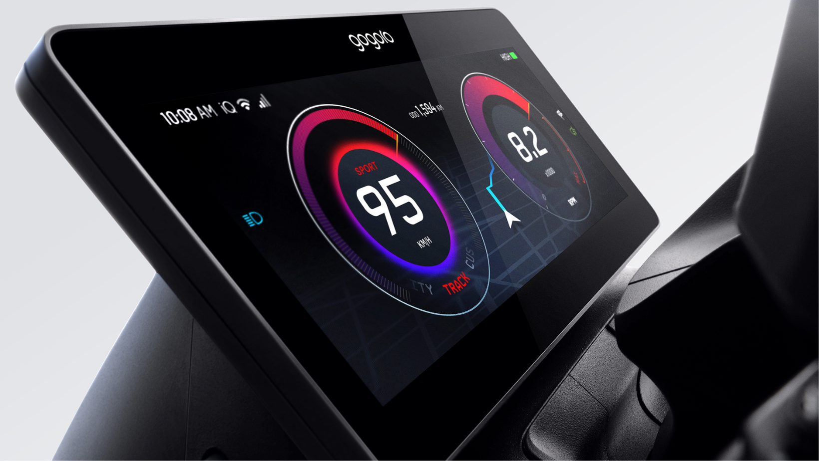 Gogoro Pulse 10.25-inch panoramic HD touch display
