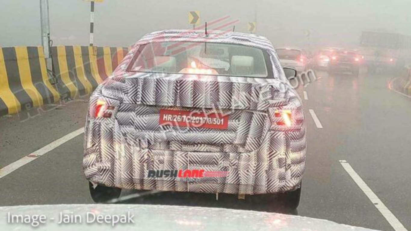 New Gen Dzire Spotted in the Wild