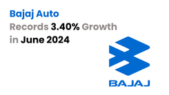 Bajaj Auto records 3.40% growth in June 2024