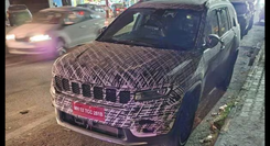Jeep Meridian 2024 फेसलिफ्ट को परीक्षण के दौरान ADAS के साथ देखा गया