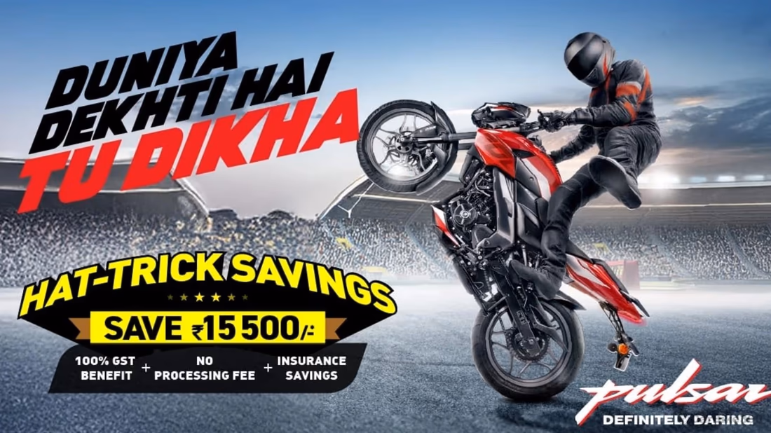 Bajaj Pulsar Marks Year-End with Exciting Hattrick Festive Offer and Unmatched Savings Audio