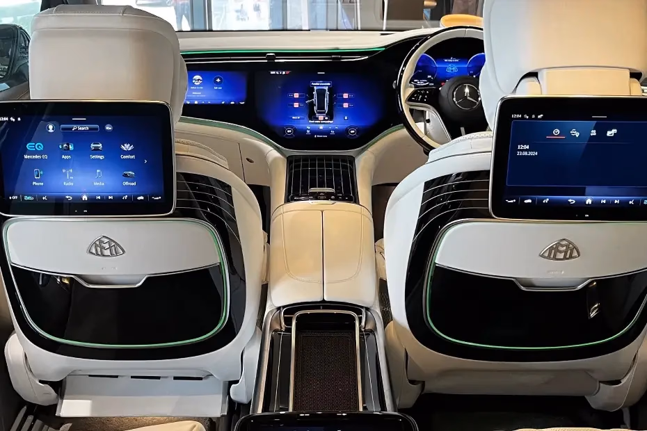 Mercedes-Maybach EQS SUV 11.6-inch rear touchscreen displays