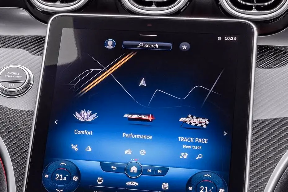 मर्सिडीज बेंज AMG C 43 इंफोटेनमेंट सिस्टम मर्सिडीज बेंज AMG C 43 इंफोटेनमेंट सिस्टम