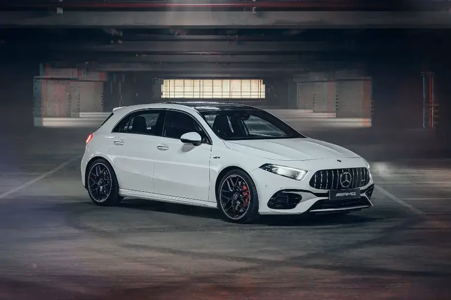 Mercedes-Benz AMG A 45 S Right Side Front View Mercedes-Benz AMG A 45 S Right Side Front View