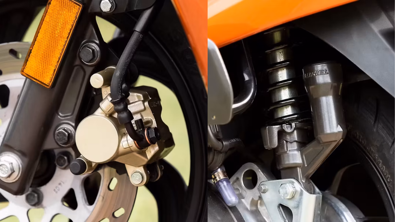 TVS Jupiter 125 Front and Rear Suspension TVS Jupiter 125 Front and Rear Suspension