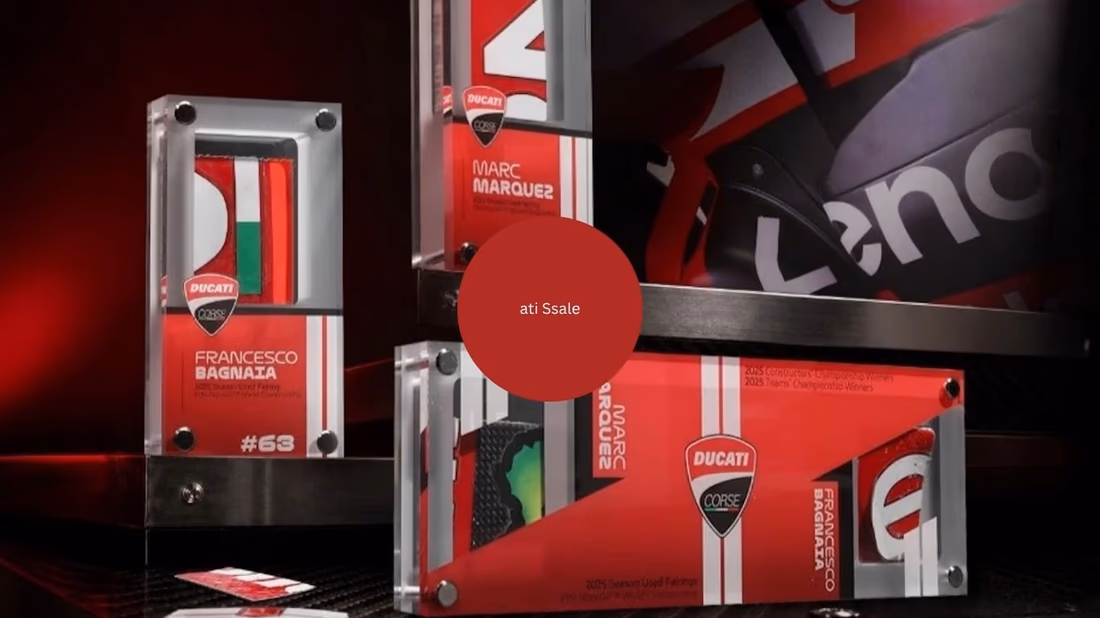 Ducati teams up with MotoGP Authentics to sell race-used memorabilia Audio