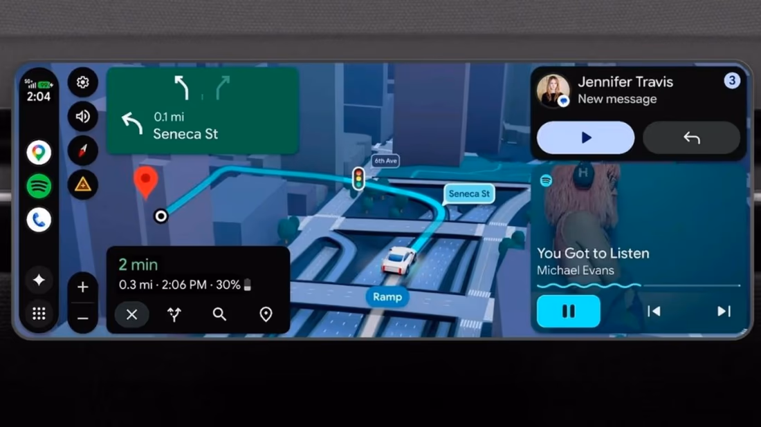 Google android auto update brings 3D maps, Gemini AI and Dolby Atmos support Audio