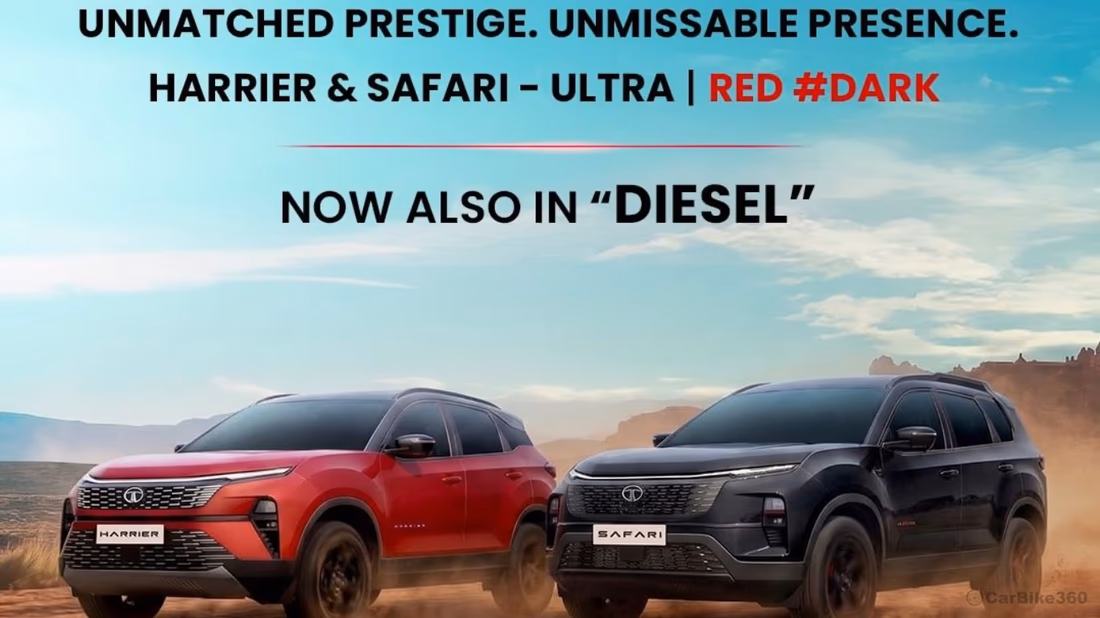 Tata Harrier & Safari Ultra Red Dark Edition Diesel Launched in India Audio
