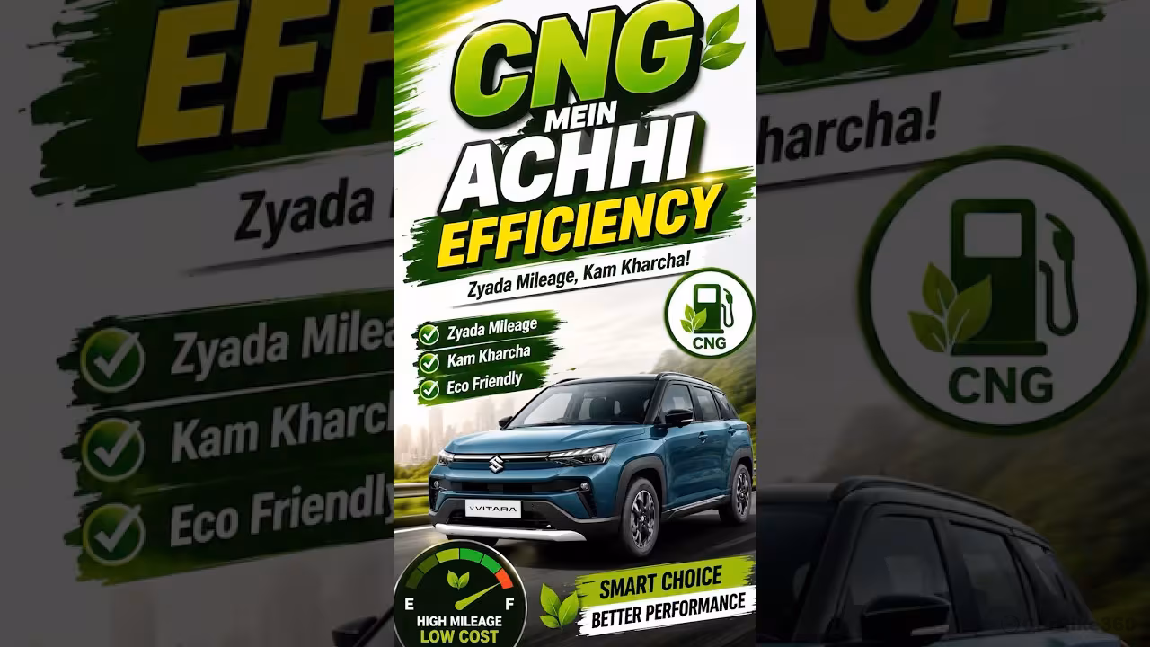 Want a Big Car with 27 KM Mileage? Meet Maruti Victoris CNG