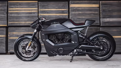 Blacktrack BT-06 Cafe Racer with Indian Scout Engine