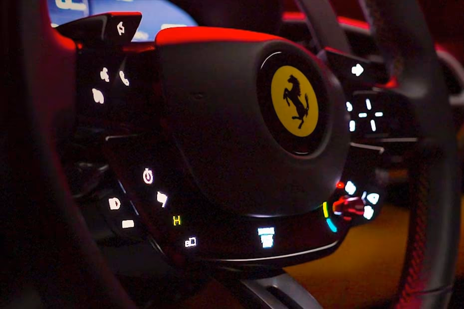 Ferrari 296 GTB Steering Controls Ferrari 296 GTB Steering Controls