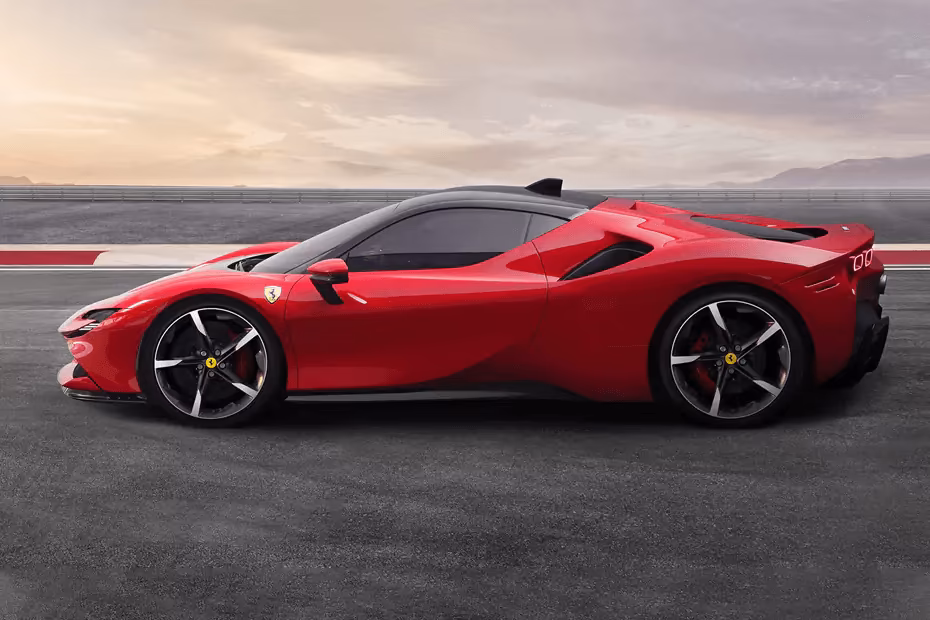 Ferrari SF90 Stradale Left Side View Ferrari SF90 Stradale Left Side View