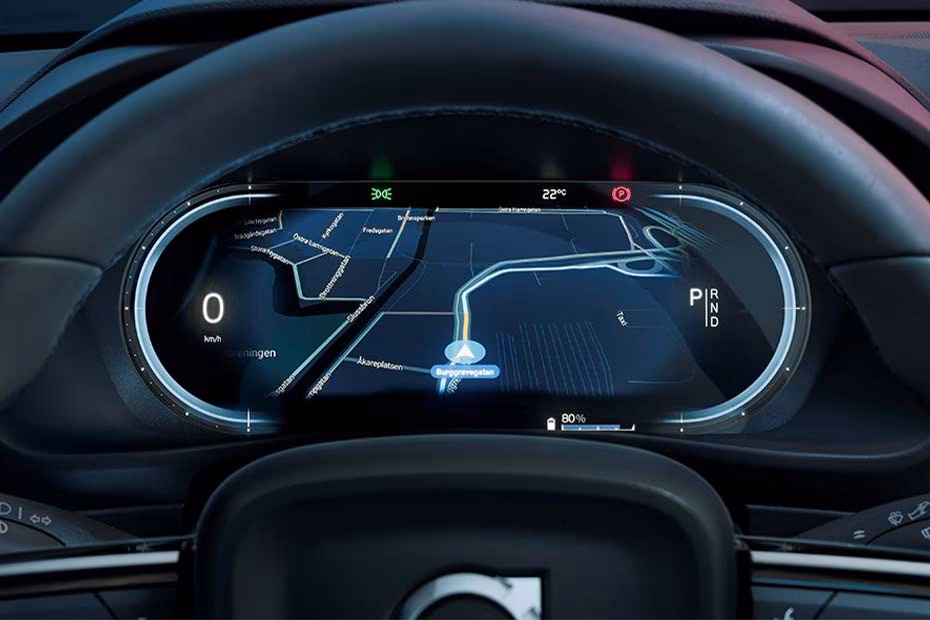 Volvo C40 Recharge Speedometer Volvo C40 Recharge Speedometer