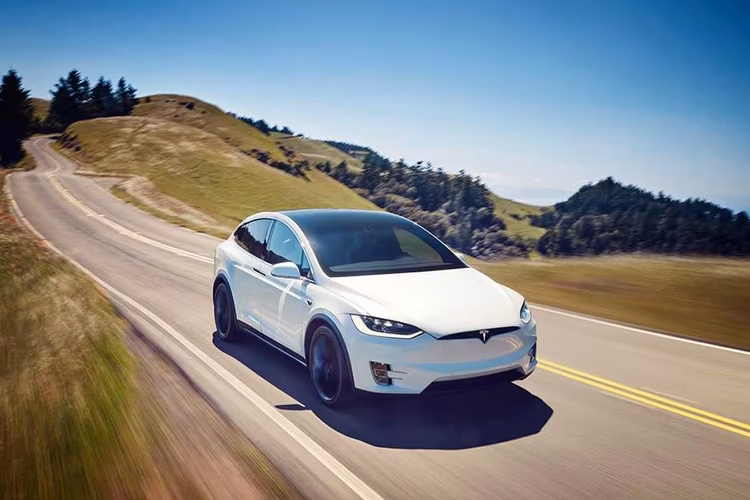 Tesla Model X Right Side Front View Tesla Model X Right Side Front View