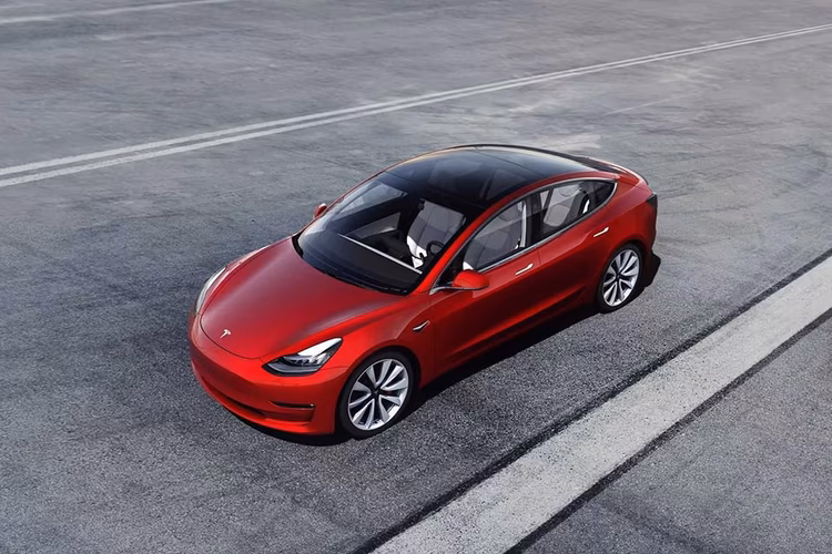 Tesla Model 3 Top View Tesla Model 3 Top View