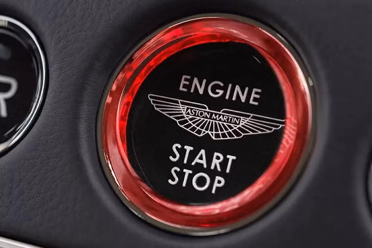 Aston Martin DB11 start stop button
