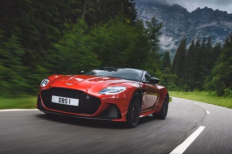 Aston Martin DBS Superleggera Left Side Front View Aston Martin DBS Superleggera Left Side Front View