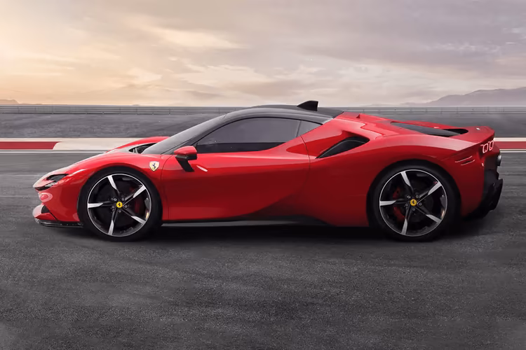 Ferrari SF90 Stradale Left Side View Ferrari SF90 Stradale Left Side View