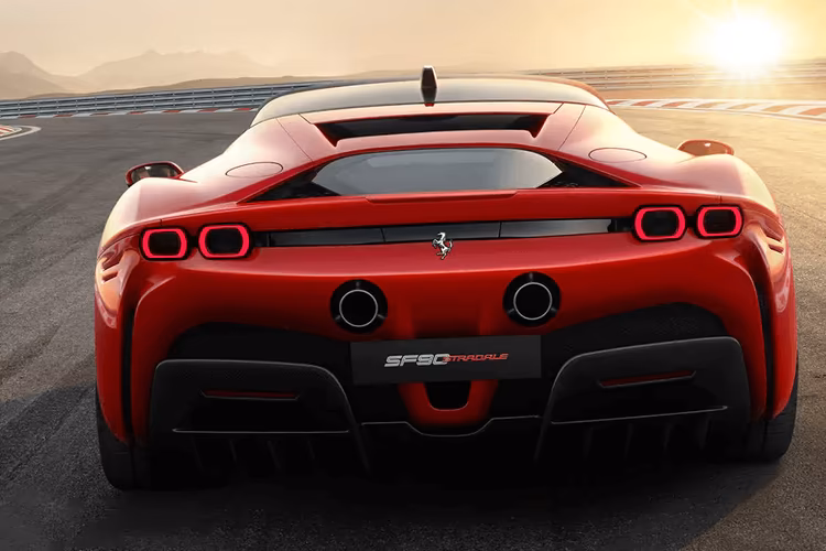 Ferrari SF90 Stradale Rear View Ferrari SF90 Stradale Rear View