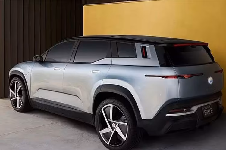 Fisker Ocean EV Left Side Rear View Fisker Ocean EV Left Side Rear View