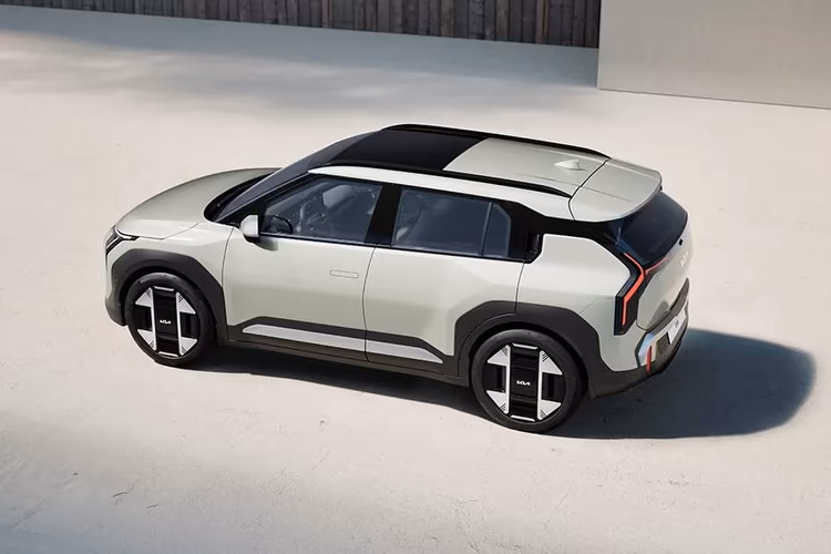 Kia EV3 Left Rear Three Quarter Kia EV3 Left Rear Three Quarter