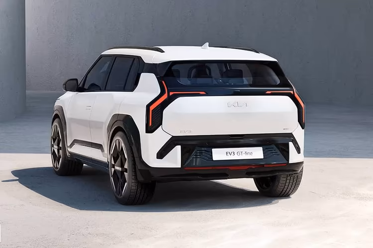 Kia EV3 Left Rear Three Quarter Kia EV3 Left Rear Three Quarter
