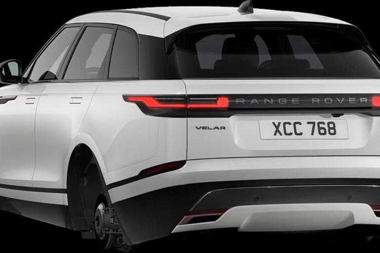 Land Rover Range Rover Velar Rear Side Exterior View Land Rover Range Rover Velar Rear Side Exterior View