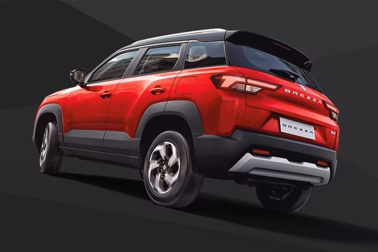 Maruti Brezza rear left view