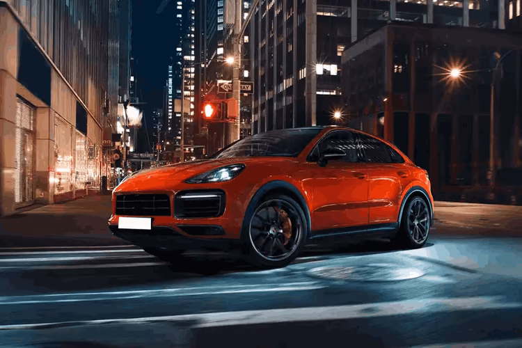 Porsche Cayenne Coupe Left Side Front View Porsche Cayenne Coupe Left Side Front View