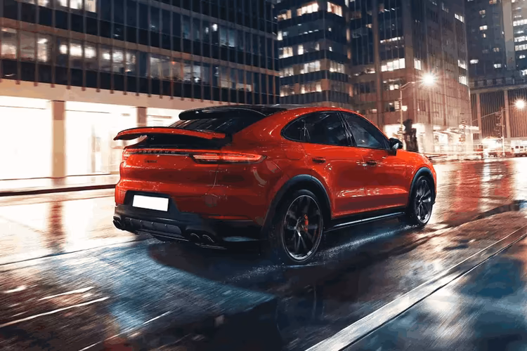 Porsche Cayenne Coupe Right Side Rear View Porsche Cayenne Coupe Right Side Rear View