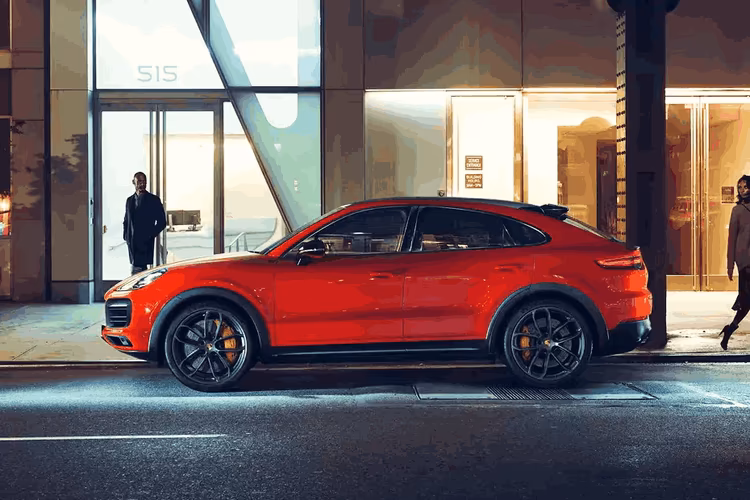 Porsche Cayenne Coupe Left Side View Porsche Cayenne Coupe Left Side View