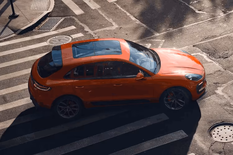 Porsche Macan Top View Porsche Macan Top View