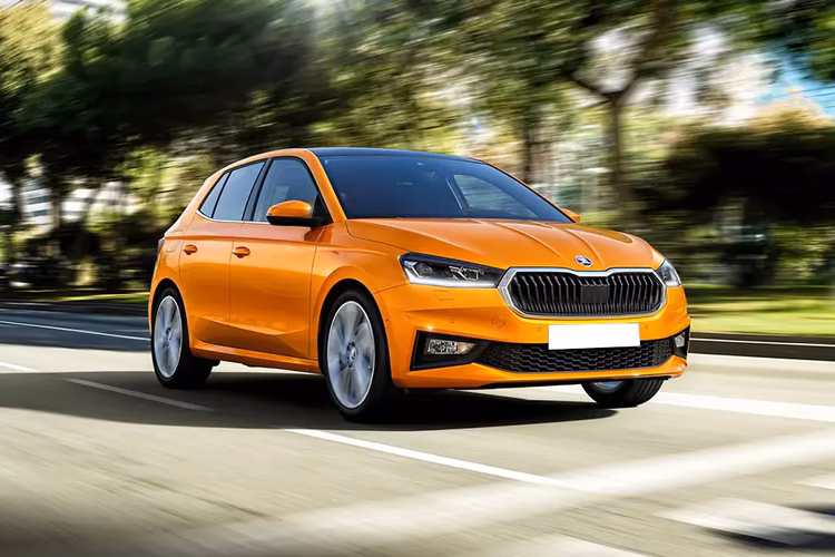 Skoda Fabia 2022 Right Side Front View Skoda Fabia 2022 Right Side Front View