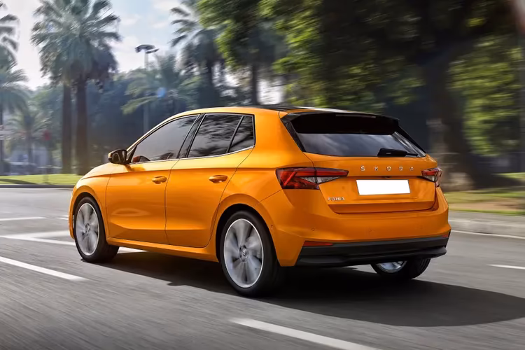 Skoda Fabia 2022 Left Side Rear View Skoda Fabia 2022 Left Side Rear View