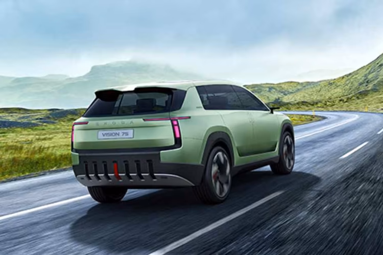 Skoda Vision 7S Right Side Rear View Skoda Vision 7S Right Side Rear View