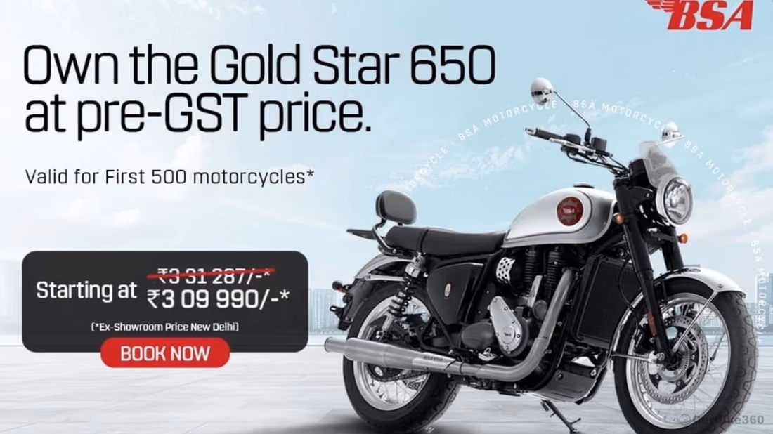 BSA Gold Star 650 Shines With Pre-GST Prices; Exclusive Kit Worth Rs 5,900 Available With Limited-Offer Period Audio