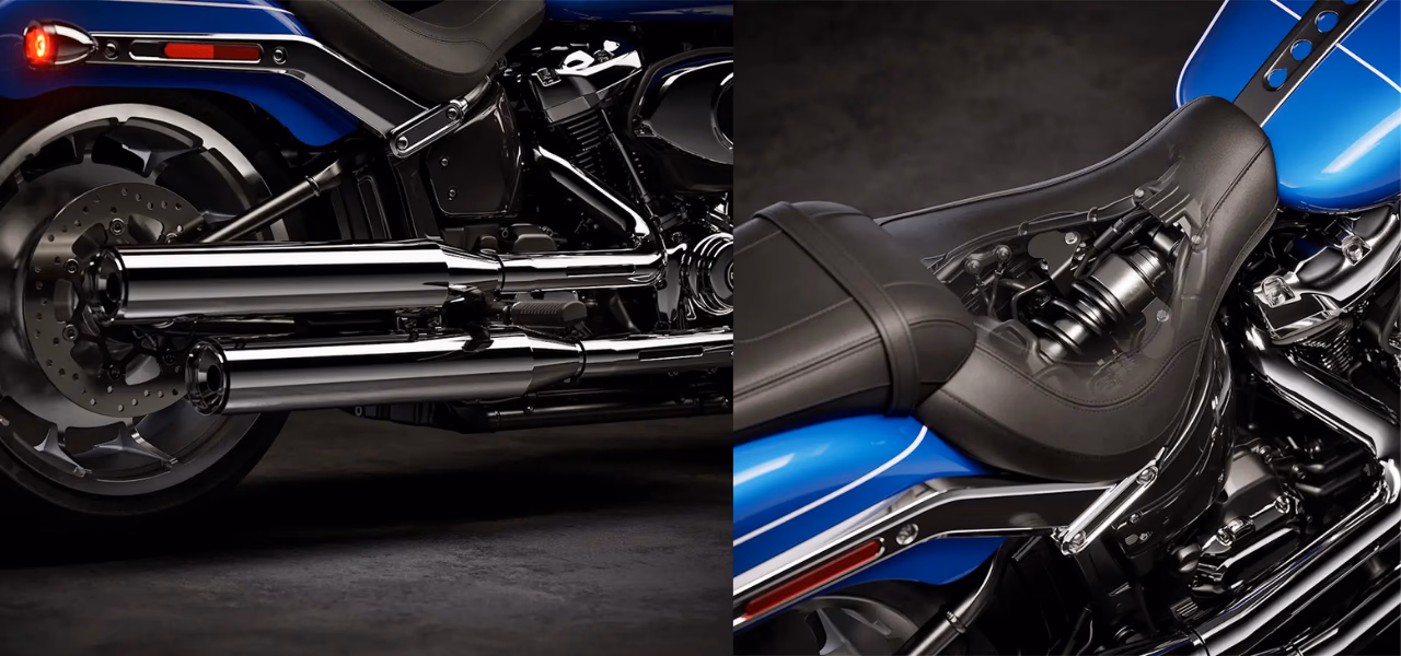 Retuned Rear Suspension & Two-Into-Two-Exhaust Retuned Rear Suspension & Two-Into-Two-Exhaust