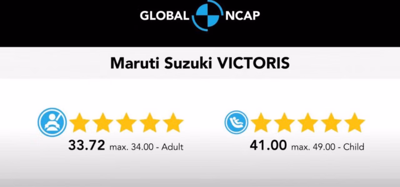 Maruti Victoris GNCAP Crash Test Rating