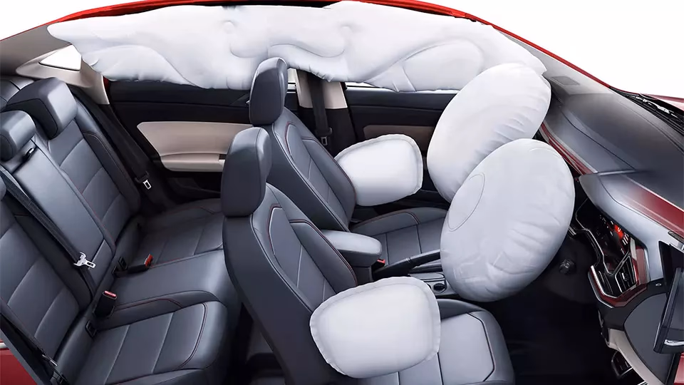 Swerve safely with the 40 + Safety features on the Virtus Swerve safely with the 40 + Safety features on the Virtus