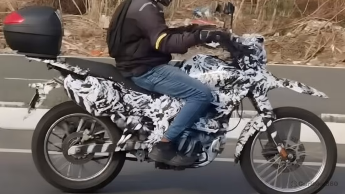 Bajaj new dual sport motorcycle spotted testing against Xpulse 200 4V Audio