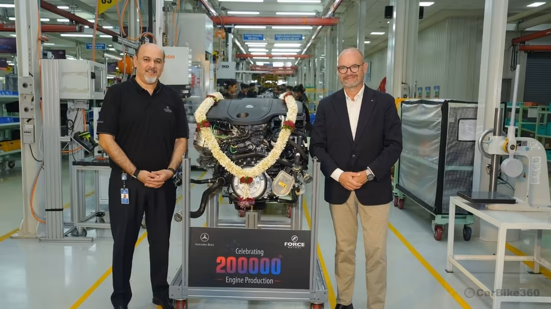 Force Motors rolls out 200,000th Mercedes-Benz engine in India Audio