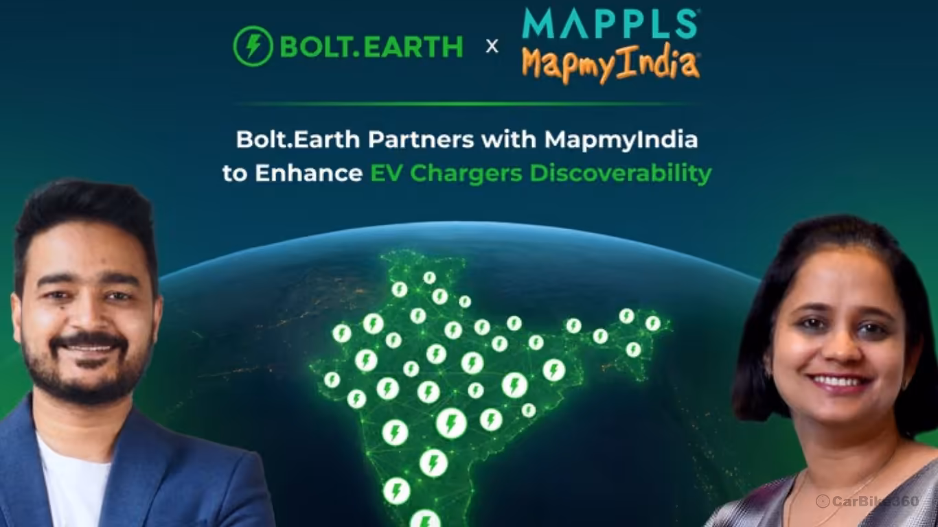 Bolt Earth EV Chargers Added to MapmyIndia App for Better Access