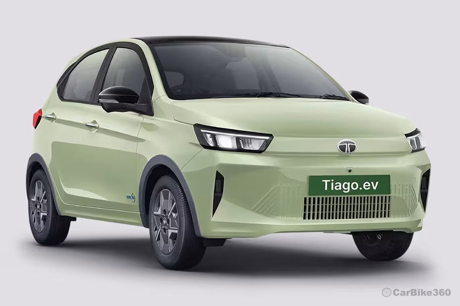 Tata Tiago EV exterior right front side exterior view