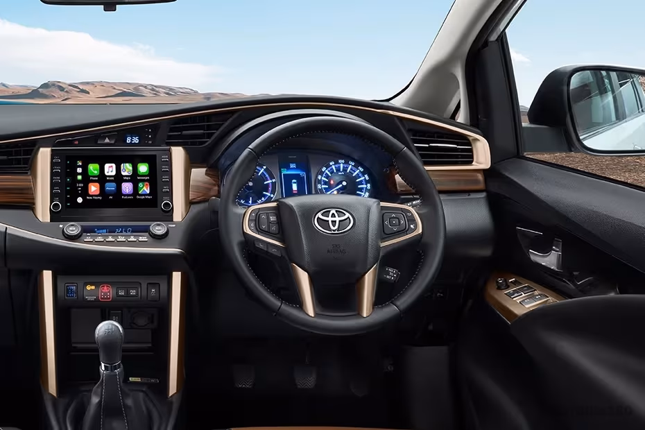 Toyota Innova Crysta leather wrapped steering wheel Toyota Innova Crysta leather wrapped steering wheel