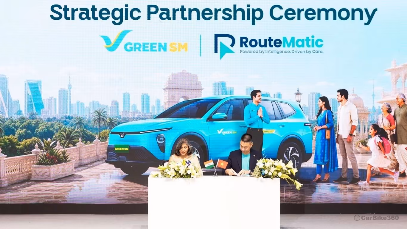 Routematic Partners Green SM VinFast EV Fleet