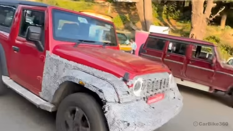 Mahindra Thar 3-Door facelift spotted ahead of 2026 launch