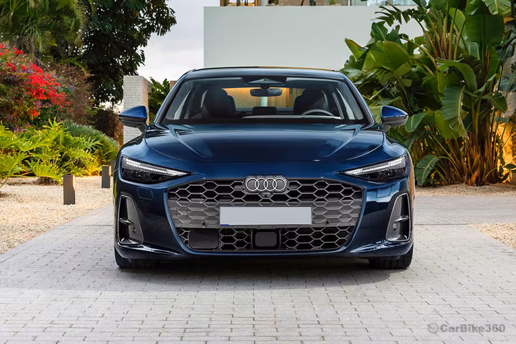 Audi A6 2026 nose highlighting wide bumper grille Audi A6 2026 nose highlighting wide bumper grille