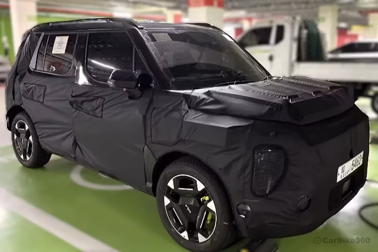 Kia Syros EV SUV Exterior Right front angle view Kia Syros EV SUV Exterior Right front angle view