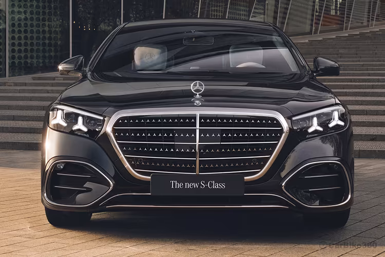 Mercedes-Benz S-Class forward facing symmetrical profile Mercedes-Benz S-Class forward facing symmetrical profile