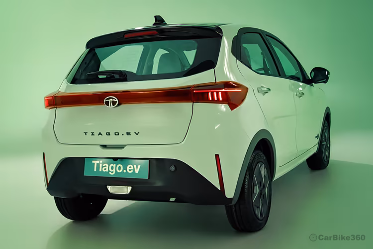 Tata Tiago EV Exterior Right Rear Side Angle View Tata Tiago EV Exterior Right Rear Side Angle View